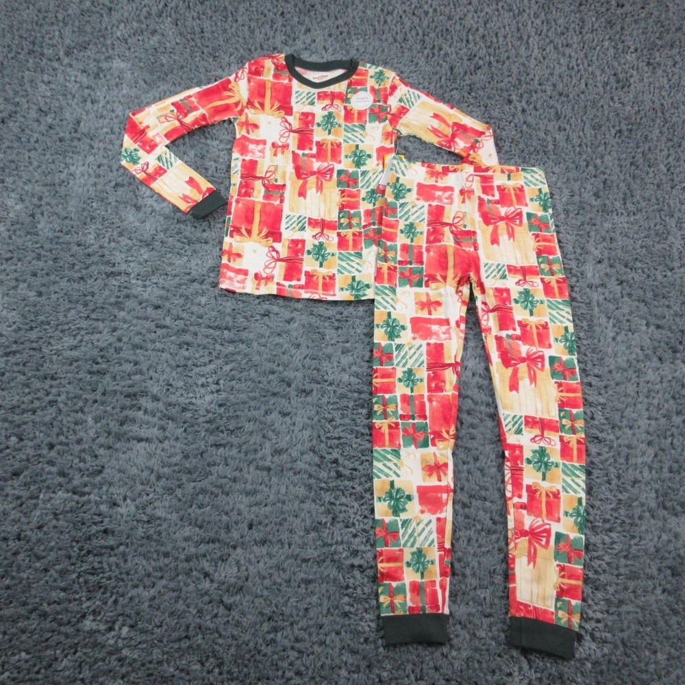 Burt's Bees Kids Pajamas Youth 10Y Christmas Presents Organic Cotton 2 Piece NWT